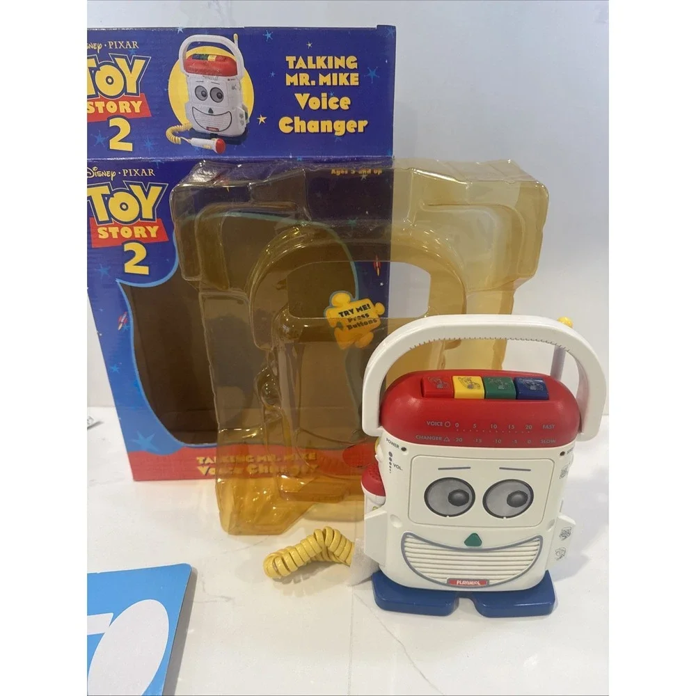 Toy Story 2 Talking Mr. Mike Voice Changer Disney Pixar W Box Needs Batteries A